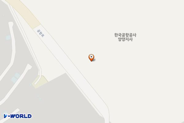 양양공항 여객주차장 위치 지도 — 강원특별자치도 양양군 손양면 동호리 547