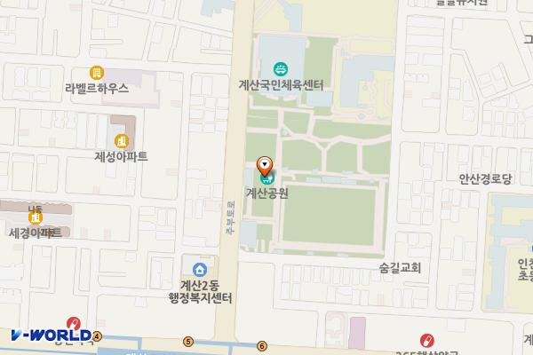 계산체육공원지하 위치 지도 — 인천광역시 계양구 주부토로 570 (계산동)