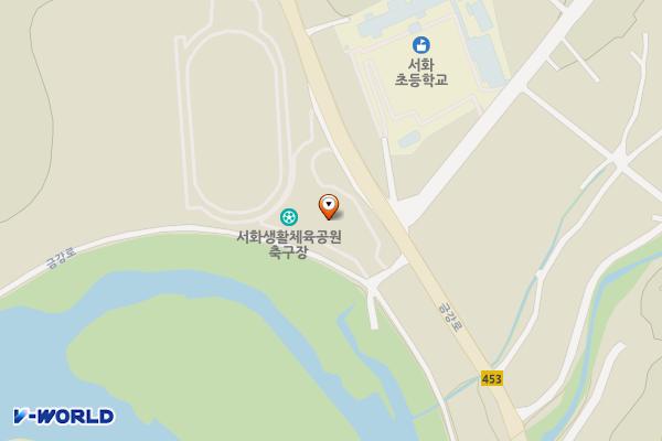서화생활체육공원 위치 지도 — 강원특별자치도 인제군 서화면 금강로 1501