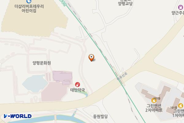 양평역연계주차장 위치 지도 — 경기도 양평군 양평읍 양근리 69-3