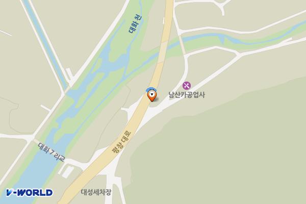 대화면사무소 군유지 주차장 3 위치 지도 — 강원특별자치도 평창군 대화면 대화리 1185-7