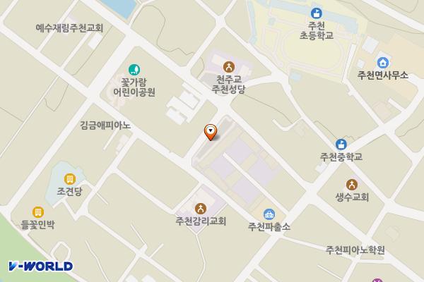 주천면 공영주차장 위치 지도 — 강원특별자치도 영월군 주천면 주천리 897-17