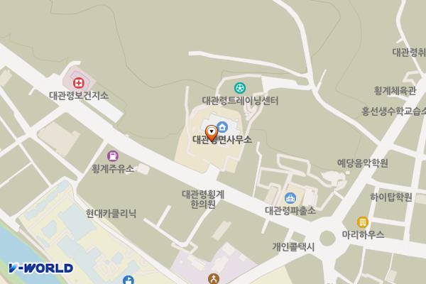 대관령면 행복복지센터 위치 지도 — 강원특별자치도 평창군 대관령면 대관령로 83