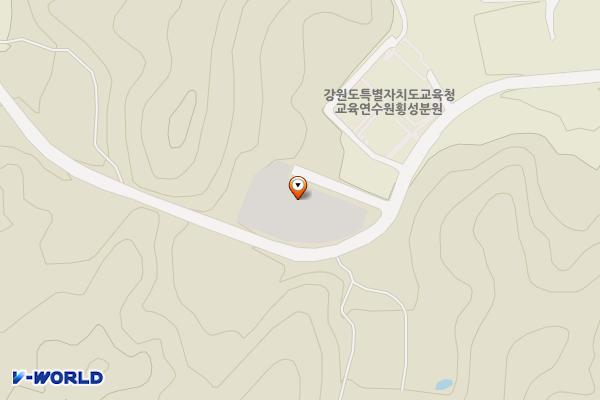 문화복합단지 공영주차장 위치 지도 — 강원특별자치도 횡성군 우천면 두곡리 532