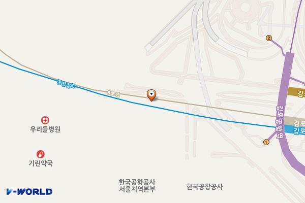김포공항 항공지원센터 2 위치 지도 — 서울특별시 강서구 하늘길 70