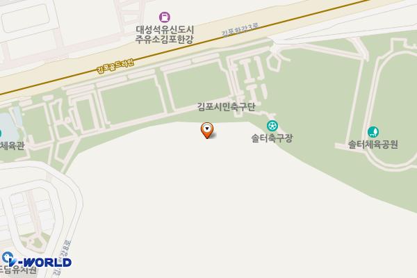 김포 실내테니스장 부설주차장 위치 지도 — 경기도 김포시 김포한강3로 387 (마산동)