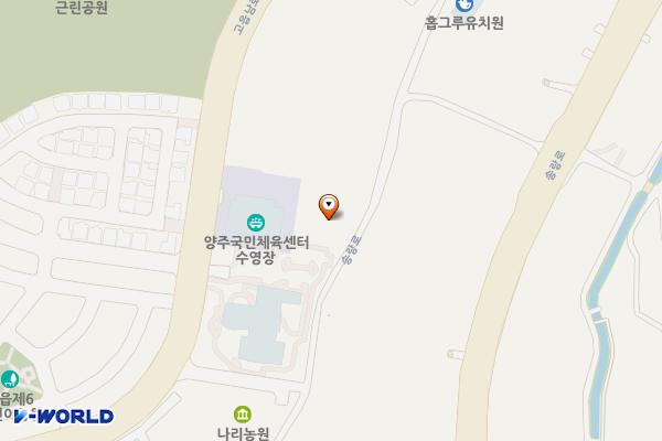 양주국민체육센터 주차장 위치 지도 — 경기도 양주시 광사동 814-1