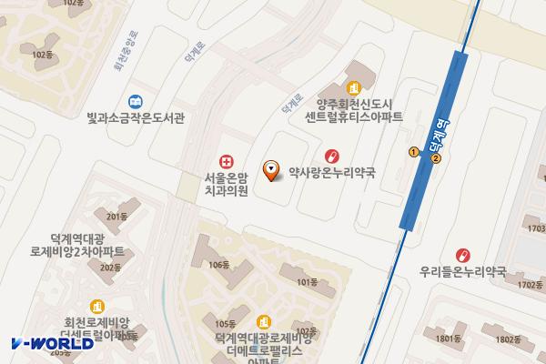 덕계역(3) 공영주차장 위치 지도 — 경기도 양주시 덕계동 930-2