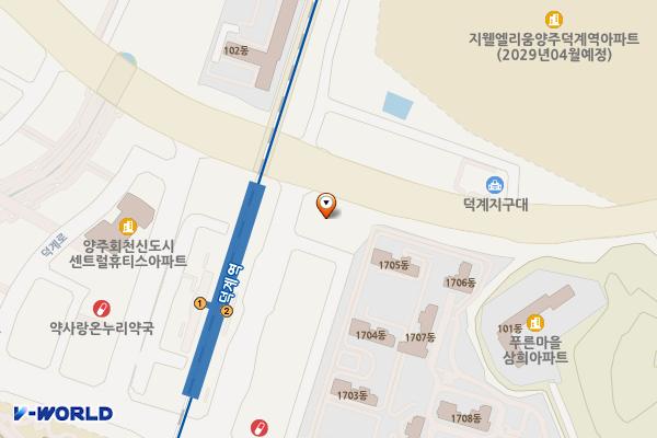 덕계역(1) 공영주차장 위치 지도 — 경기도 양주시 덕계동 942