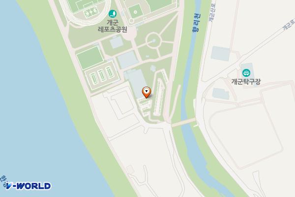 개군레포츠공원 주차장 위치 지도 — 경기도 양평군 개군면 자진개1길 91