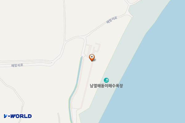 남열해수욕장 위치 지도 — 전남광주통합특별시 고흥군 영남면 남열리 175-2