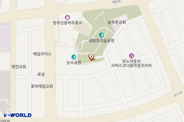 E-share 광양시 중마장애인복지관 위치 지도 — 전남광주통합특별시 광양시 중마로 525