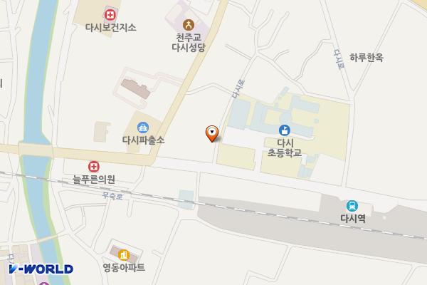 월태리 공용주차장 위치 지도 — 전남광주통합특별시 나주시 다시면 다시로 195