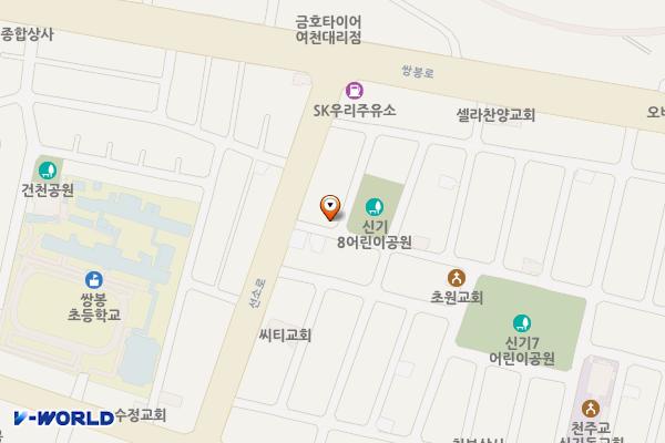 여천재가노인복지센터 위치 지도 — 전남광주통합특별시 여수시 선소로 132
