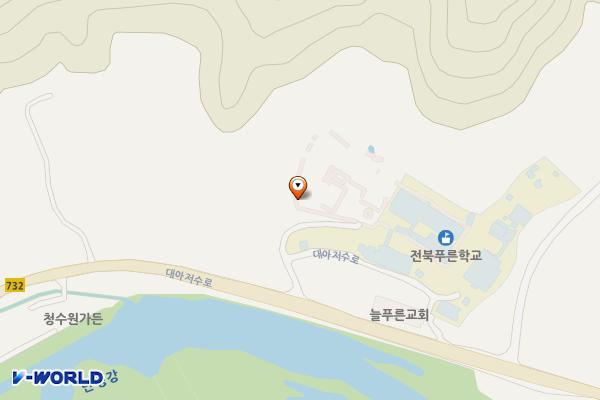 국제재활원 위치 지도 — 전북특별자치도 완주군 고산면 대아저수로 157-5