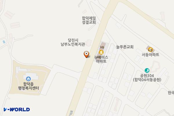 E-share 당진시남부노인복지관 위치 지도 — 충청남도 당진시 합덕읍 예덕로 411