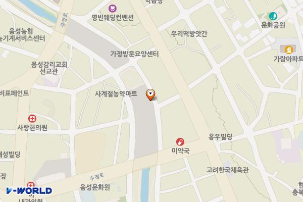음성천 복개주차장 위치 지도 — 충청북도 음성군 음성읍 읍내리 315