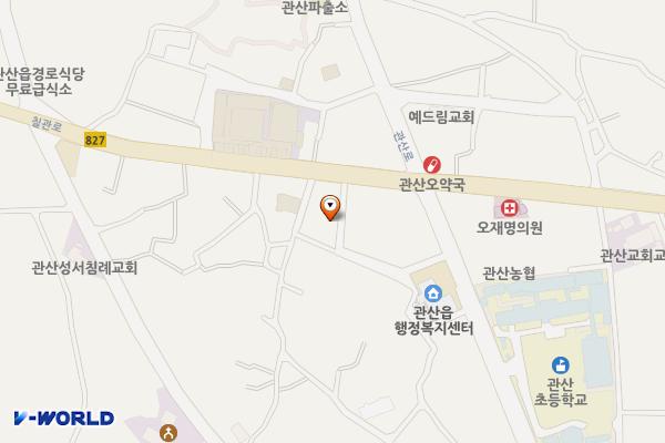 관산읍 공영주차장 위치 지도 — 전남광주통합특별시 장흥군 관산읍 옥당리 456-2