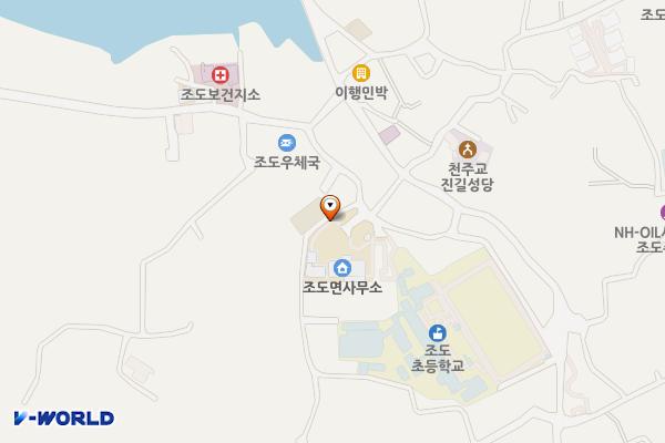 조도행정복지센터 위치 지도 — 전남광주통합특별시 진도군 조도면 창리길 49