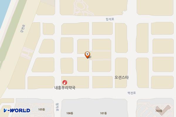 내흥동 3 공영주차장 위치 지도 — 전북특별자치도 군산시 내흥동 1035