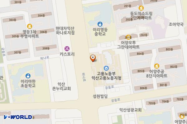고용노동부 익산지청 위치 지도 — 전북특별자치도 익산시 하나로 478