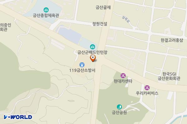 금산소방서 위치 지도 — 충청남도 금산군 금산읍 상옥리 364