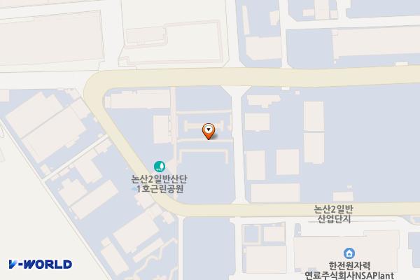 논산일반산업단지(1주차장) 위치 지도 — 충청남도 논산시 성동면 원남리 1212-7