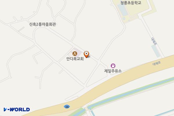 신흑2통 공영주차장 위치 지도 — 충청남도 보령시 신흑동 174-4