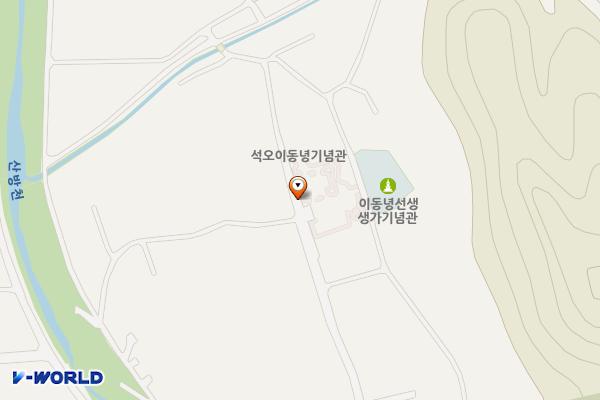 석오이동녕선생기념관 위치 지도 — 충청남도 천안시 동남구 목천읍 동리4길 35