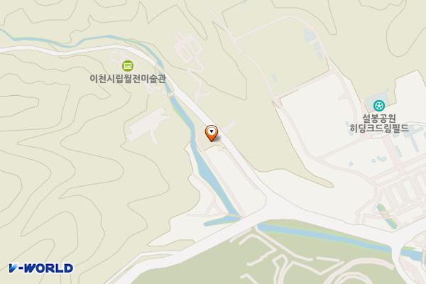 설봉주차장 심포니교 위치 지도 — 경기도 이천시 관고동 380-1