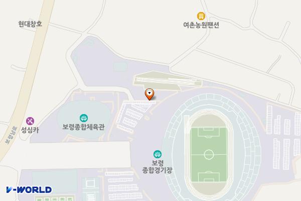 보령종합체육관 위치 지도 — 충청남도 보령시 남포면 보령남로 339