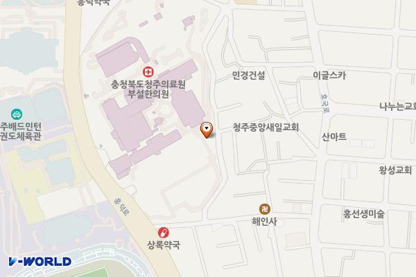 충청북도노인종합복지관 위치 지도 — 충청북도 청주시 서원구 흥덕로 42