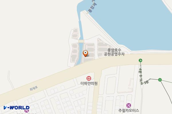 풍암호수공원 공영주차장 위치 지도 — 전남광주통합특별시 서구 풍암동 491-5