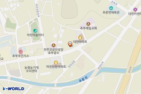 추부면 마전6리 공영주차장 위치 지도 — 충청남도 금산군 추부면 하마전로 51