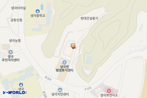 생극생활문화센터 위치 지도 — 충청북도 음성군 생극면 신양리 445-16