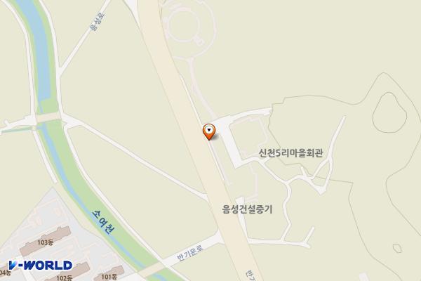 음성군학교급식지원센터 위치 지도 — 충청북도 음성군 음성읍 반기문로 62