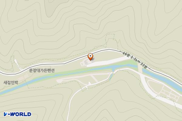 속리산 시어동휴양체험단지 2주차장 위치 지도 — 경상북도 상주시 화북면 장암리 992