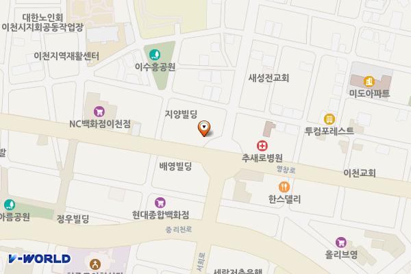 실버 중앙사거리 위치 지도 — 경기도 이천시 영창로 181