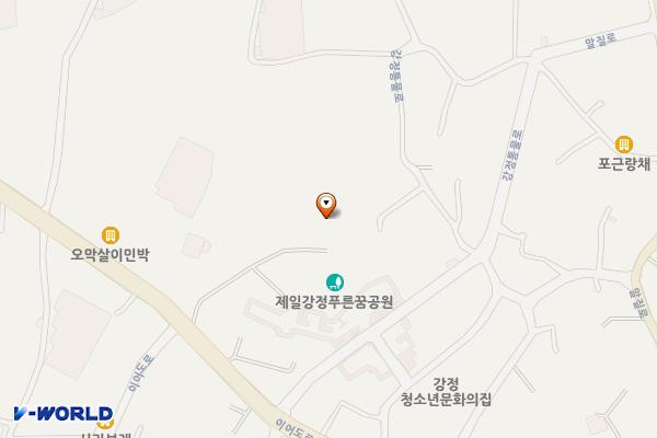 제일강정 푸른꿈공원 위치 지도 — 제주특별자치도 서귀포시 이어도로 712