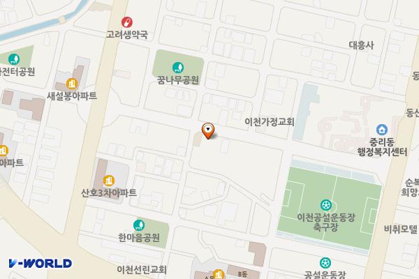 공설운동장옆2 위치 지도 — 경기도 이천시 남천로16