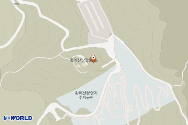황매산제2주차장 위치 지도 — 경상남도 산청군 차황면 황매산로 1134-22