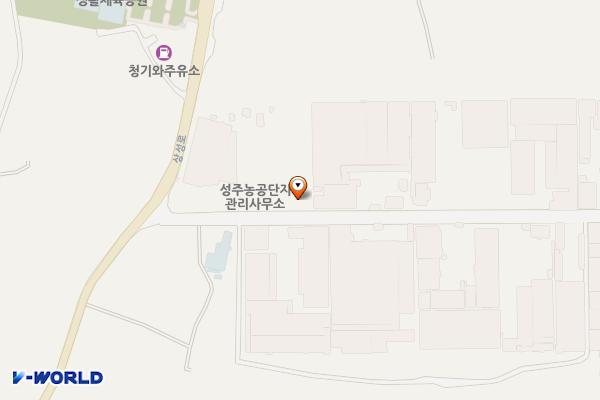 성주농공단지 관리소 위치 지도 — 경상북도 성주군 성주읍 성주농공단지길 11