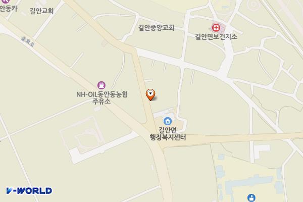 길안면행정복지센터 주차장 위치 지도 — 경상북도 안동시 길안면 천지길 62-15