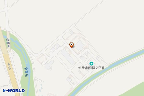 공공하수처리장 주차장 위치 지도 — 경상북도 예천군 예천읍 상동리 77