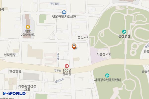 애련정로노상주차장(3개소)(설봉중사거리~구시민회관사거리) 위치 지도 — 경기도 이천시 애련정로 122