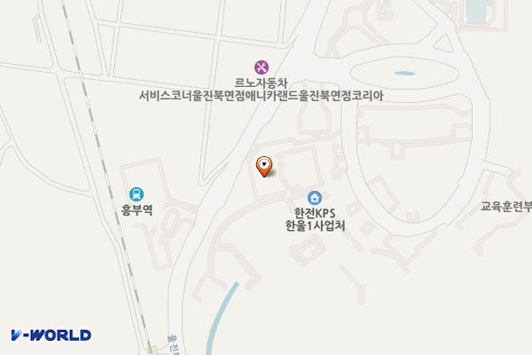 한국수력원자력 한울원자력본부 위치 지도 — 경상북도 울진군 북면 울진북로 2040