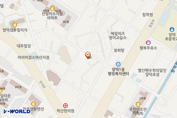 양덕1동 공영주차장 위치 지도 — 경상남도 창원시 마산회원구 양덕남4길 15