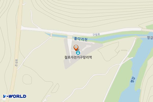 구랑리역(철로자전거) 주차장 위치 지도 — 경상북도 문경시 마성면 구랑로 20