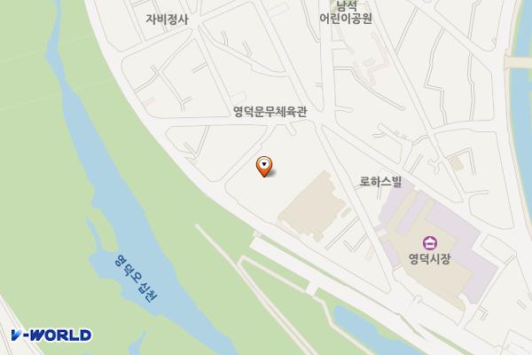 영덕군 청소년수련관 위치 지도 — 경상북도 영덕군 영덕읍 남석리 34-1