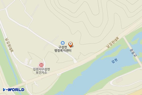 구성면행정복지센터 주차장 위치 지도 — 경상북도 김천시 구성면 상좌원1길 10
